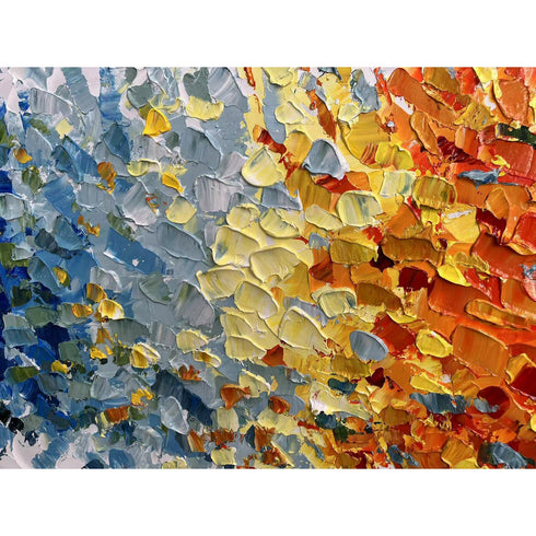 Rainbow Petals Painting